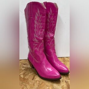 Pink Western Boots